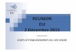 REUNION DU 2 Décembre 2015cecoiawiki.ac-creteil.fr/wiki/telechargement/PRIVE/... · Arrêté du 22 décembre 2014 fixe les modalités d’accompagnement et d’évaluation du stage