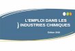 L’EMPLOI DANS LES - Je travaille dans la chimiejetravailledanslachimie.fr/wp-content/uploads/2019/03/...SYNTHESE DE L’ETUDE 6 Comme les autres branches industrielles, la part des