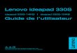 ideapad 330S-14IKB ideapad 330S-15IKB Guide de …...2 Chapitre 1. Découverte de l’ordinateur Lenovo ideapad 330S-15IKB Attention : • Veillez à ne pas ouvrir l’écran au-delà