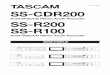 SS-CDR200 series - Tascam SS-CDR200 Solid State/CD Stereo Audio Recorder SS-R200 SS-R100 Solid State/CD