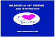 Bilan de la 16° Edition - Accueil de Cjoint.com...J’aime ma boîte - Bilan 16 Edition 9.S comme Salon ! La campagne a été lancée à l’occasion de l’Université d’été