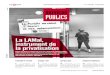 La LAMal, instrument de la privatisation...Journal du Syndicat suisse des services publics no 16 . 100e année . 4 octobre 2019 JAA - CH 8036 Zurich Ensemble le 15 mai? 2 EN MOUVEMENT