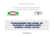 PROGRAMME NATIONAL DE SECURITE ALIMENTAIRE (PNSA) (2009-2015) per country/burundi... · 2020. 3. 16. · i republique du burundi et l’organisation des nations unies pour l’agriculture
