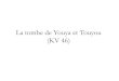 La tombe de Youya et Touyou (KV 46)s3.e-monsite.com/2011/02/09/92877682la-tombe-de-youya-et... · 2011. 2. 9. · Touya Youya. Titres de Youya Directeur des troupeaux de Min Liens
