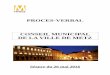 PROCES-VERBAL CONSEIL MUNICIPAL DE LA VILLE …2017/03/10  · 26 mai 2016, à 15h00, dans le Grand Salon de l’Hôtel de Ville, sur convocation préalable en date du 20 mai 2016