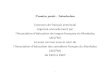 Première partie - Introductionlesemr.org/pdf/PremierePartie.pdf · 2020. 5. 19. · Première partie - Introduction onours de français provinial organisé annuellement par l’Assoiation