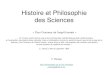 Histoire et Philosophie des Scienceshomepages.ulb.ac.be/~pmarage/HIST-F-1001_slides.pdfHistoire et Philosophie des Sciences « Pour l’honneur de l’esprit humain » « … M. Fourier