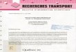 RECHERCHES TRANSPORT - Quebec• RECHERCHES TRANSPORT BULLETIN D'INFORMATION SCIENTIFIQUE • Volume thématique no 11: juin 1993 • RECYCLAGE DES MATÉRIAUX DANS LE DOMAINE ROUTIER