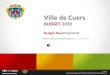 Budget Assainissement · 2020. 8. 12. · LE BUDGET ASSAINISSEMENT 2020 LES DONNEES CLES Ville de Cuers DIRECTION DES FINANCES Contact Place Général Magnan BP 37 83 390 CUERS/ s.f@cuers.fr