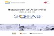 Rapport d’Activité - SoFAB · Après une présentation du fonctionnement du FabLab, les 180 participants ont pu visiter les locaux, tester le matériel et exprimer leurs souhaits