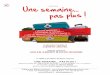 1213 UNE SEMAINE PAS PLUS TVR DP · 2017. 10. 4. · Théâtre des Béliers Parisiens -  14 bis rue Sainte-Isaure 75018 Paris – 01 42 23 27 67 contact@beeh.fr 