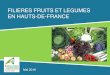FILIERES FRUITS ET LEGUMES EN HAUTS-DE-FRANCE...Chiffres clefs des légumes dans les Hauts-de-France • En région les surfaces légumières, toutes spécialités confondues, atteignent