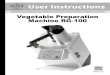 User Instructions · 2020. 5. 7. · Machine RG-100 hallde.com User Instructions ... sensory or mental capabilities or persons lacking experience of such appliances, unless they are