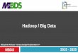 Hadoop / Big Data - Tokidev · 2019. 10. 28. · données – et de Hadoop et les technologies associées – est communément désigné sous l'expression « Big Data ». Estimations