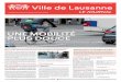 UNE MOBILITÉ PLUS DOUCE - Lausannee36e0f29-f0c9-46d2... · 2017 et 2019, tandis que le trafic individuel motorisé a baissé de 2,4% en ville. La Municipalité ... crise sanitaire,