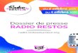Dossier de presse RADIO RESTOS · 6 7 1ère webradio 100% solidaire Comment participer et écouter Radio Restos ? Un site Internet dédié à l’évènement est déjà en ligneCécile