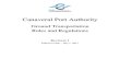 Ground Transportation Rules and Regulations - Port Canaveral · PDF file 01/05/2017  · Transportation Service Provider, Cruise Line Operator, Tour Operator, Rental Car Operator,