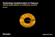 Technology transformation in Treasury Using automation to ......SAP Treasury ( TRM) –Trade and accounting SAP In-house cash – payments on behalf Plan for Treasury Transformation