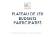 PLATEAU DE JEU BUDGETS PARTICIPATIFS - TOUR DE JEU - 1 : « Question pour démarrer et logique des BP » 1. Identifiez la/ les logique(s) qui guidera(ont) votre Budget Participatif,