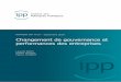 Mode de gouvernance et performance des entreprises - IPP · 2018. 9. 20. · Mode de gouvernance et performance des entreprises contrôle par une entité externe à l’entreprise