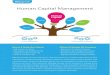 Human Capital Management · • Career & succession mgt Efficient & Reliable HR Processes • IRecruitment & onboard processes • Attendance, leave and payroll processes • Benefit