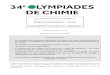 Le ciment haut en couleurs - Olympiades de la Chimie · 2019. 4. 2. · utiliser des solvants anhydres et placer une garde à chlorure de calcium (voir schéma ci-dessous) en haut