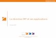 La directive IRP et ses applications - Périclès Group...2015/03/12  · scolly@pericles-group.com Marion Douillard, Actuaire Consultante mdouillard@pericles-actuarial.com Title Présentation