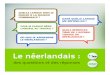 Le néerlandais - Klare taal rendeert · 2011. 11. 18. · La connaissance du néerlandais vous permet de trouver plus facilement un emploi. C'est pourquoi le VDAB estime que l'apprentissage