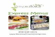 Express Menus - personaltouchdining.com · Fine Points 3 Breakfast 4 Sandwiches 5 Salads 6 - 7 Side Dishes 8 Entrees 9 - 13 Appetizers 14 - 18 Desserts & Beverages 19 858-638-0672