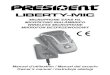 LIBERTY-MIC · - 4 - Français COMMANDES ET FONCTIONS 1 - Bouton PTT PUSH-T0-TALK 2 - Bouton SYNC/ Power On/Off 3 - Port de charge mini USB 6 - Haut-parleur 5 - Microphone 4 - LED