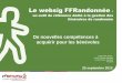 Le websig FFRandonnée - Esri France · Protéger et préserver l’accessibilité des sentiers et la ... Leur mission : relais d’information, formateur et accompagnateur des comités