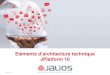 Eléments d architecture technique JPlatform 10 · 2020. 8. 3. · Linux 64-bit (CentOS 8, RHEL 8, Ubuntu Server 18.04, Debian 10) • JDK 11 • Tomcat 9 • Apache 2.4 + mod_jk