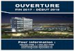 DÉBUT 2018 - Centre de congrès de Saint-Hyacinthe · Ce centre sera alimenté au gaz naturel renouvelable produit localement par la Ville. Il sera également doté d’un toit vert