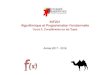 INF201 Algorithmique et Programmation Fonctionnelle bassetni/INF201/cours_2.pdf Algorithmique et Programmation