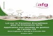 Loi sur la Transition Energétique pour la Croissance Verte · 2017. 10. 3. · L’Association Française de la Gestion financière(AFG) représente, promeut et défend les intérêts