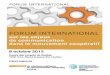 Premier Forum international sur - Chaire de relations ...€¦ · • Jean-Pierre Girard : Les coopératives de santé dans le monde: une pratique préventive et éducative de la
