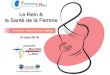 LES FEMMES FACE AUX RISQUES DE LA - pmn.aviesan.fr · JMR 2018 “Le Rein & la Santé de la Femme” ... Global burden of disease 2016 - Lancet Sept 2017 Dans le monde, les femmes