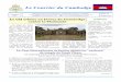 Le Courrier du Cambodge · E-mail: arc.paris@mfa.gov.kh – Site: Année 15 Numéro 150 Les juges ont estimé que le promontoire sur le-quel est juché le temple de Preah Vihear,