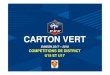 CARTON VERT - Présentation du dispositif (clubs-arbitres) · CARTON VERT • REMISE Regrouper tous les joueurs ainsi que les arbitres, observateurs,… si possible au centre du terrain