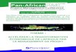 Plaquette Pan African PNC Francais€¦ · Palais des Congrès Yaoundé , Cameroun Pan-African PMC est un événement du Secteur Privé contributif à la réalisation de l'AGENDA