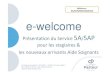 E-Welcome presentation 5A-5AP Aide soignants · Identifier et appliquer les principes d’ergonomie et de manutention lors des mobilisations, des aides à la marche et des déplacements