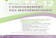 Mettre l’accent sur l’enseignement des mathématiques · DES MATHÉMATIQUES. Sept principes fondamentaux pour améliorer l’enseignement des mathématiques, de la . maternelle