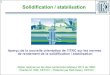 Solidification / stabilisation...1 Solidification / stabilisation Aperçu de la nouvelle orientation de l’ITRC sur les normes de rendement de la solidification / stabilisation Atelier