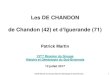 Les DE CHANDON de Chandon (42) et d’Iguerande (71)pjpmartin.free.fr/Chf17/Chf17_PM5.pdf · 3 - Michel, chr, x 1425 Madeleine Seys de Chanceau de Salornay 4 - Jean, éc sgr de Briailles,