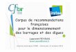 Corpus de recommandations françaises pour le ... · Digues en charge (canaux, aménagements hydro-électriques) Digues de protection contre les inondations. Définition de l’aléa
