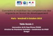 Table Ronde 1 - OECD and mobilize migrants...Connaître et mobiliser les compétences des migrants en faveur du développement ----- Paris - Vendredi 5 Octobre 2012 ----- Table Ronde