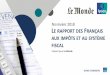 Ipsos - NOVEMBRE 2018 LE RAPPORT DES RANÇAIS ...©Ipsos –Le rapport des Français aux impôts et au système fiscal Le Monde Novembre 2018 Ce rapport a été élaboré dans le respect