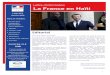 Lettre d’information La France en Haïti · 2018. 2. 1. · Lettre N°8 Janvier 2018 Dans e numéro: Assises de la coopéation décentalisée fanco-haïtienne Agenda So iété ivile