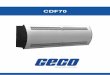 CDF70 - Geco · Fiche technique CDF70. Le CDF 70 est un déshumidificateur mural éconergétique et silencieux. Il fonctionne selon le principe de la condensation frigorifique. Un
