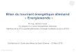 Bilan du tournant énergétique allemand « Energiewende · 2019. 3. 14. · Dr.-Ing. Hartmut Lauer Bilan du tournant énergétique allemand « Energiewende » Dr.-Ing. Hartmut Lauer